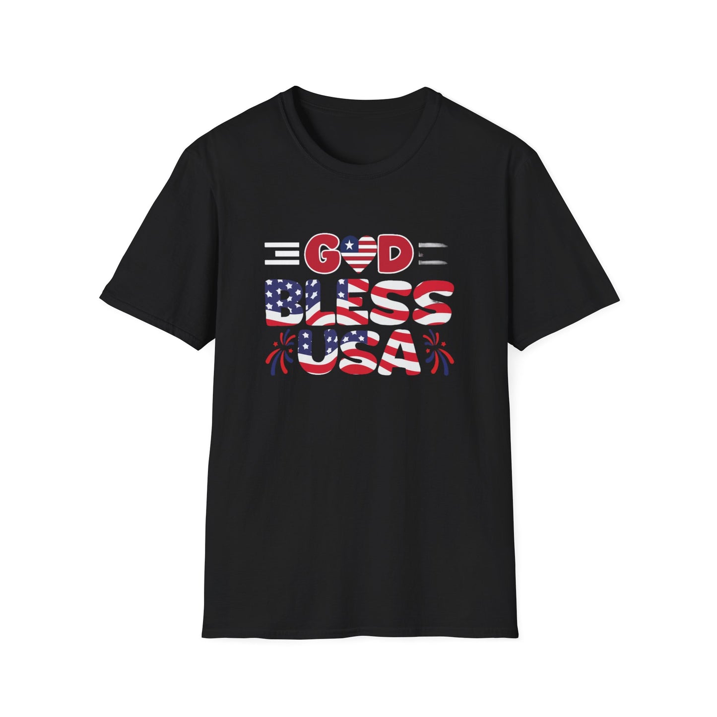 Unisex God Bless The USA Softstyle T-Shirt