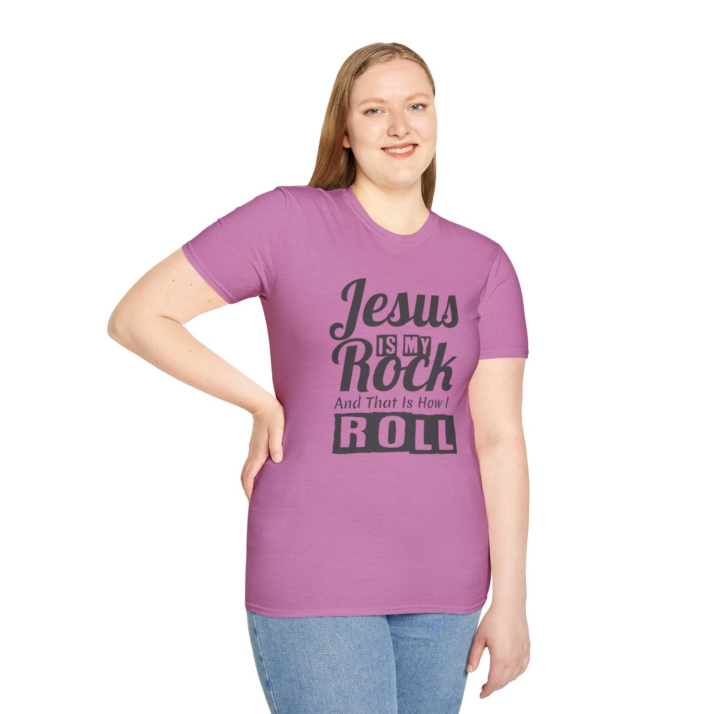 Jesus My Rock Unisex Softstyle T-Shirt