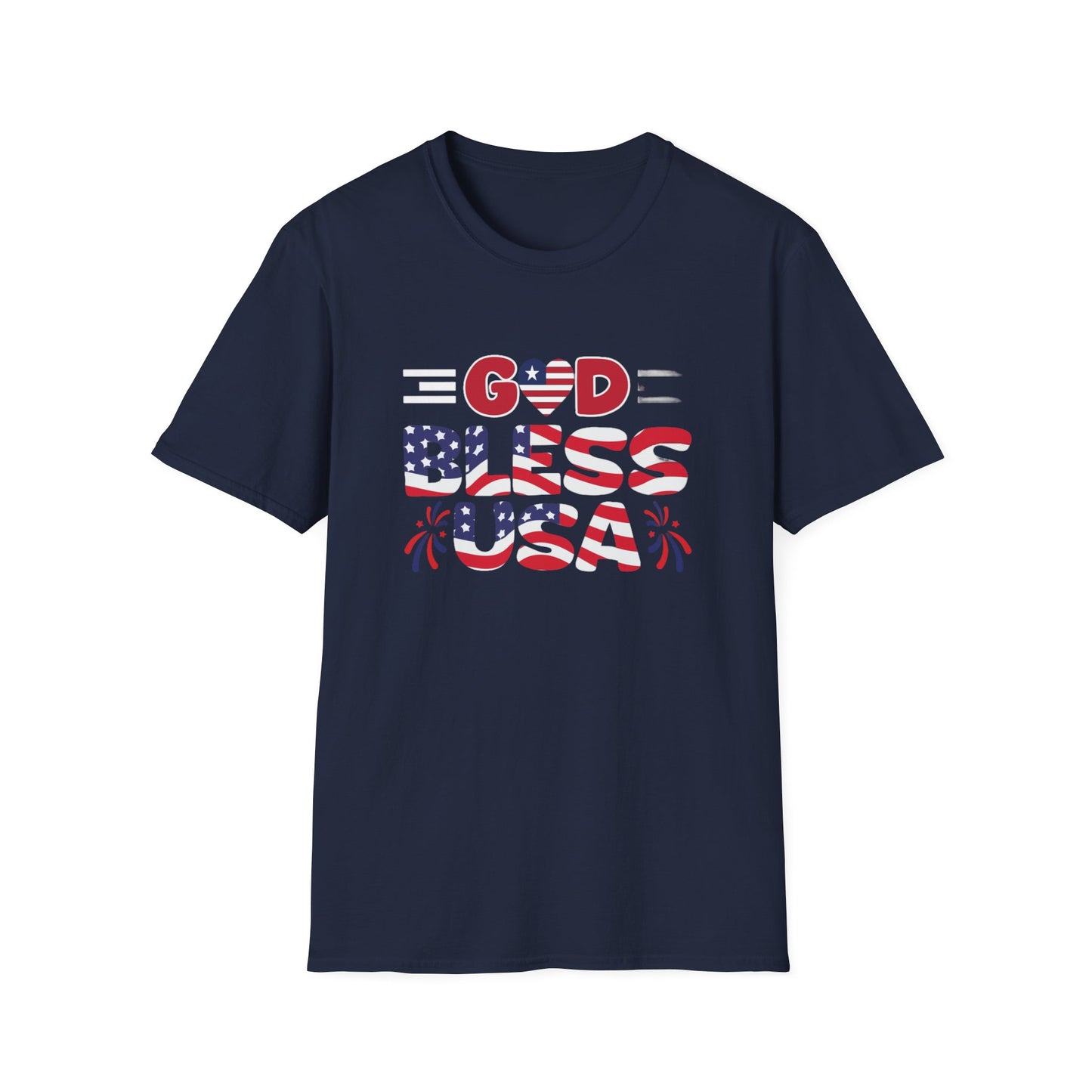 Unisex God Bless The USA Softstyle T-Shirt