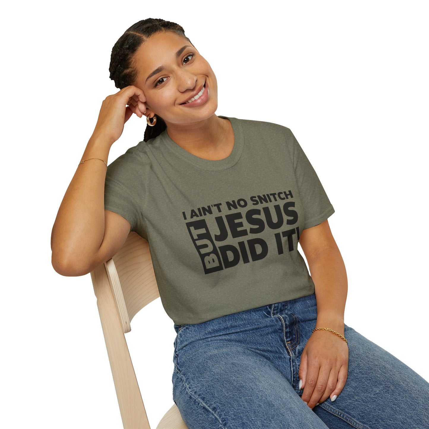 No Snitch Unisex Softstyle T-Shirt