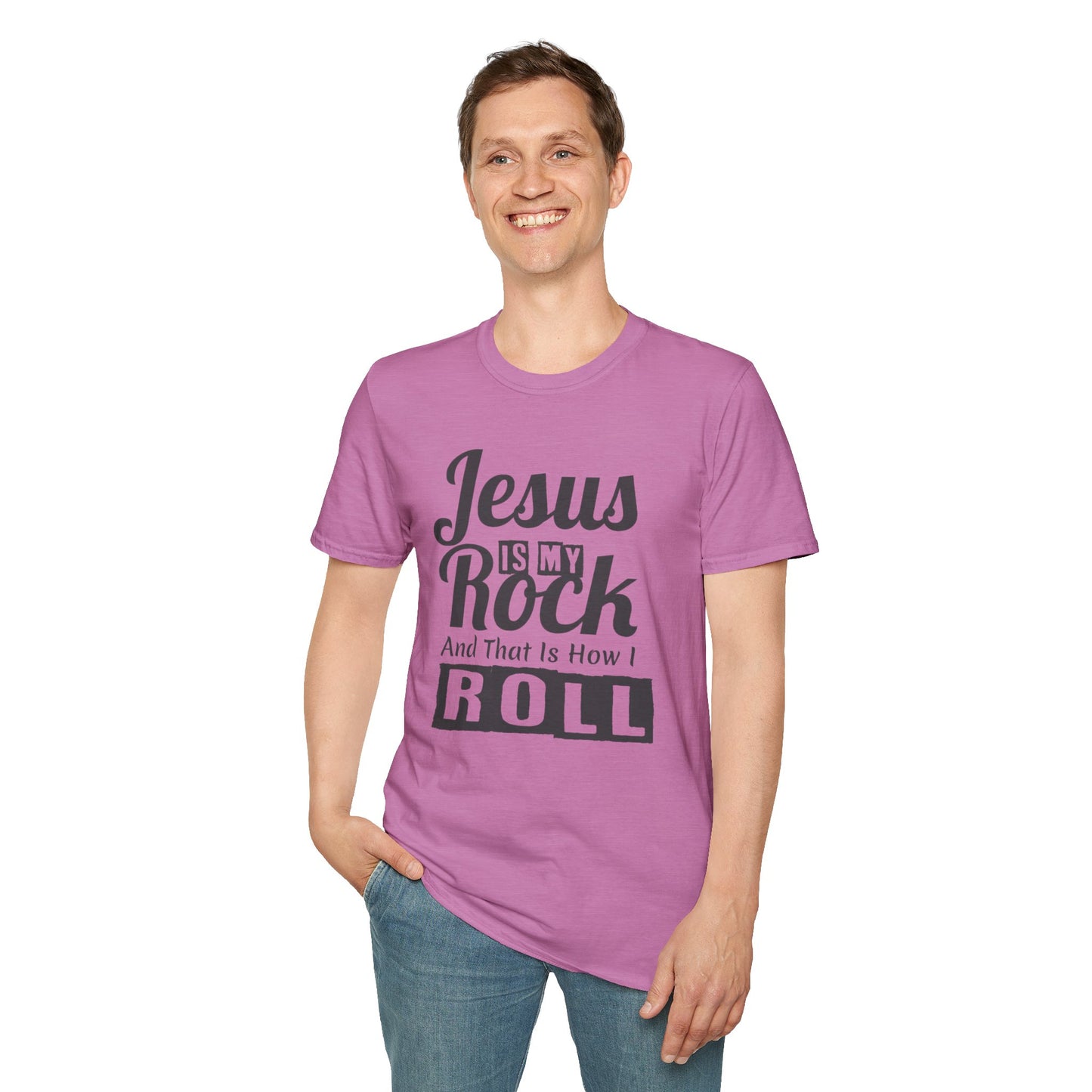Jesus My Rock Unisex Softstyle T-Shirt