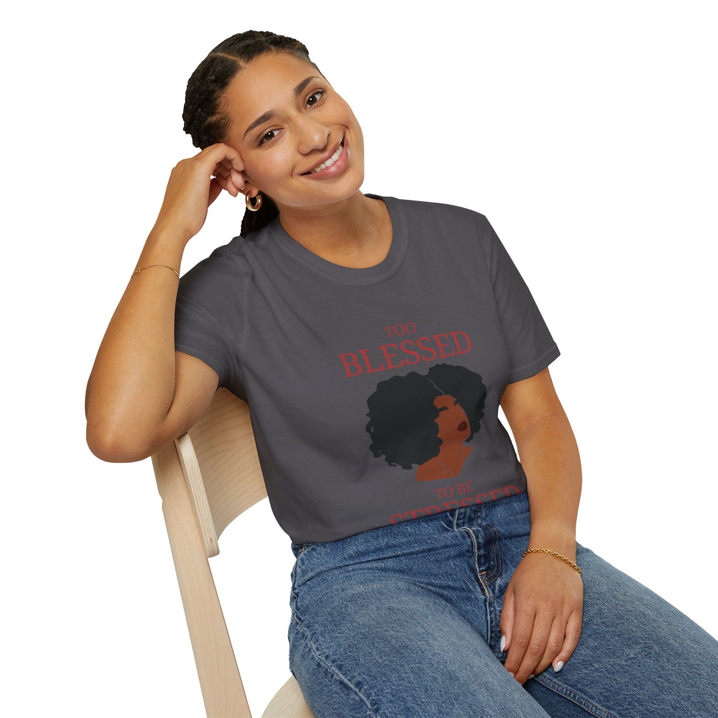 Too Blessed Softstyle T-Shirt
