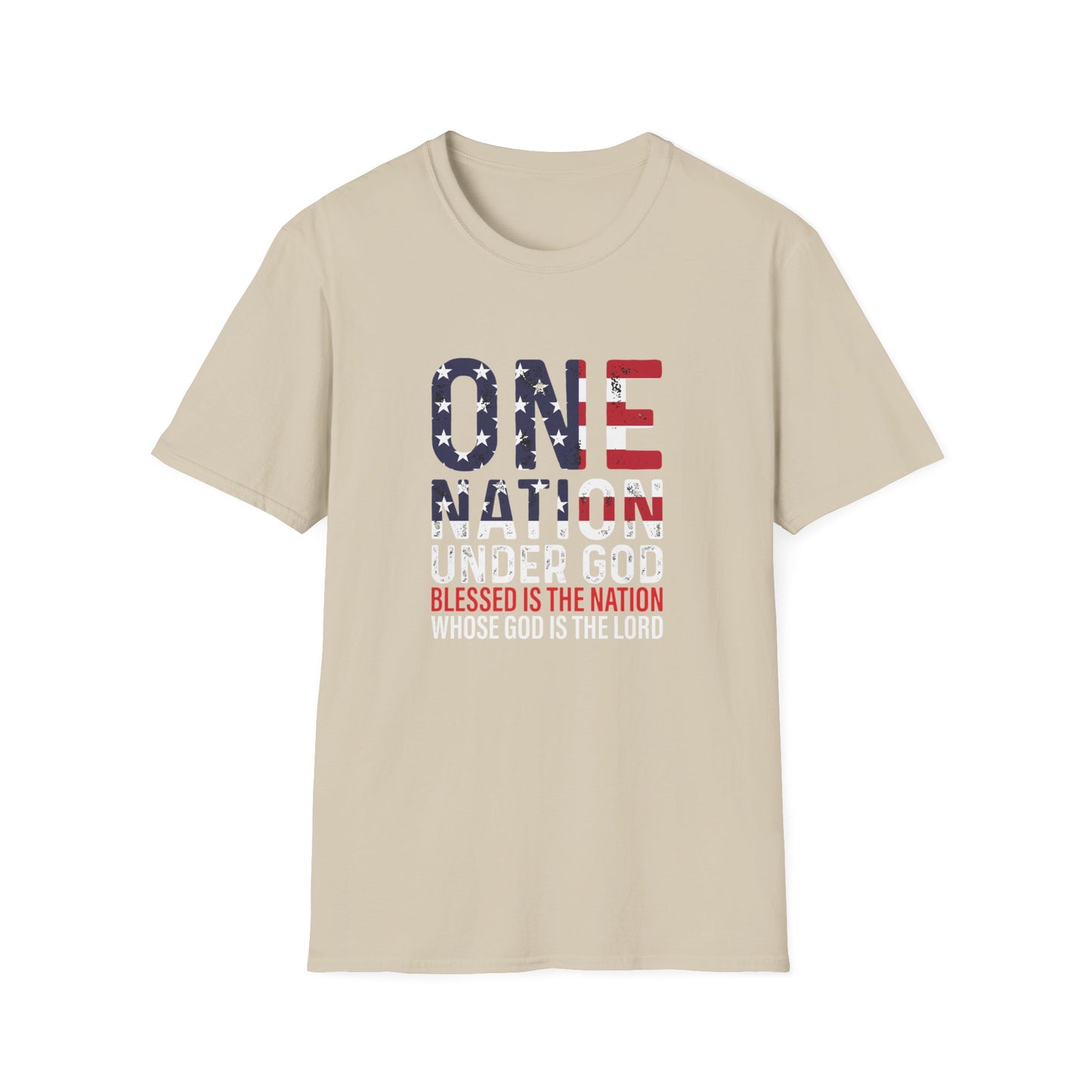 Unisex Blessed is the Nation Softstyle T-Shirt