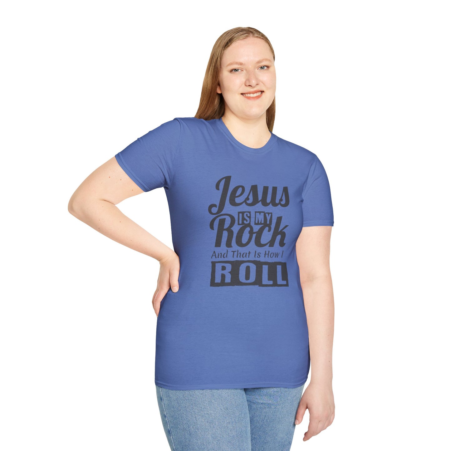 Jesus My Rock Unisex Softstyle T-Shirt