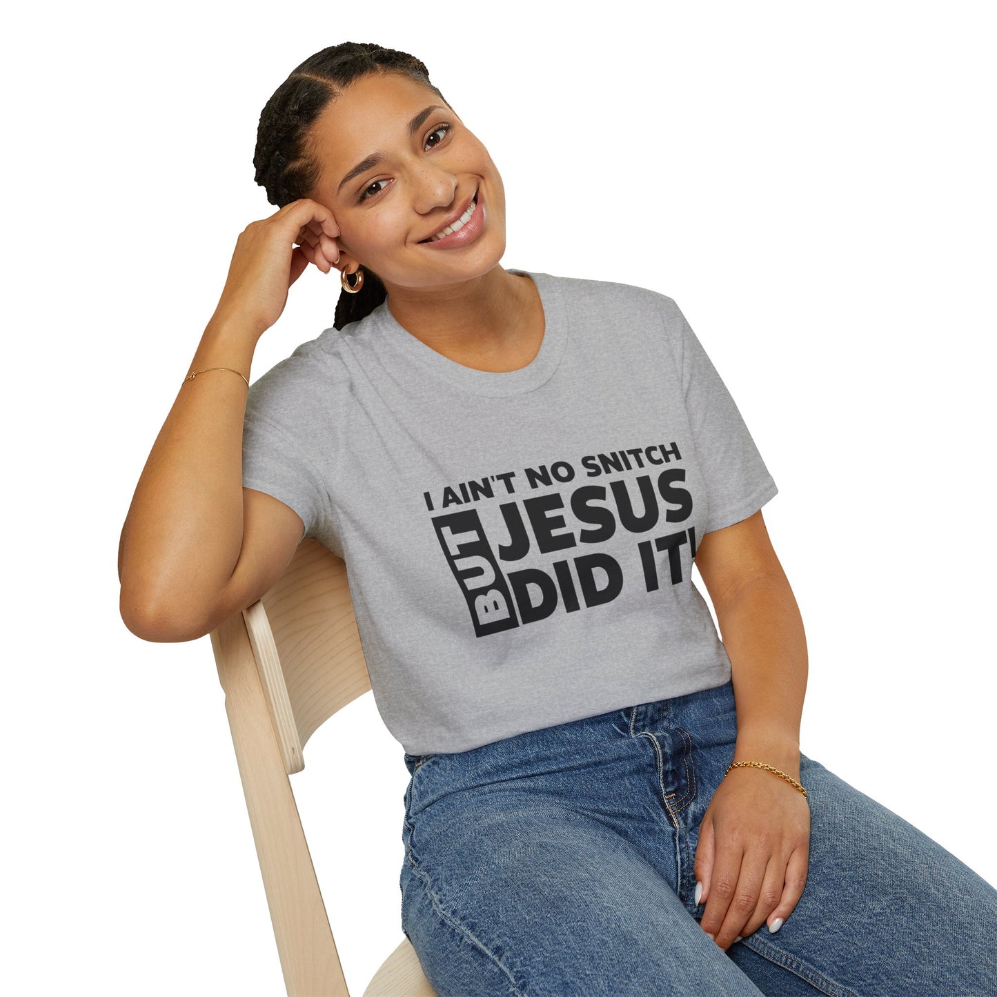 No Snitch Unisex Softstyle T-Shirt