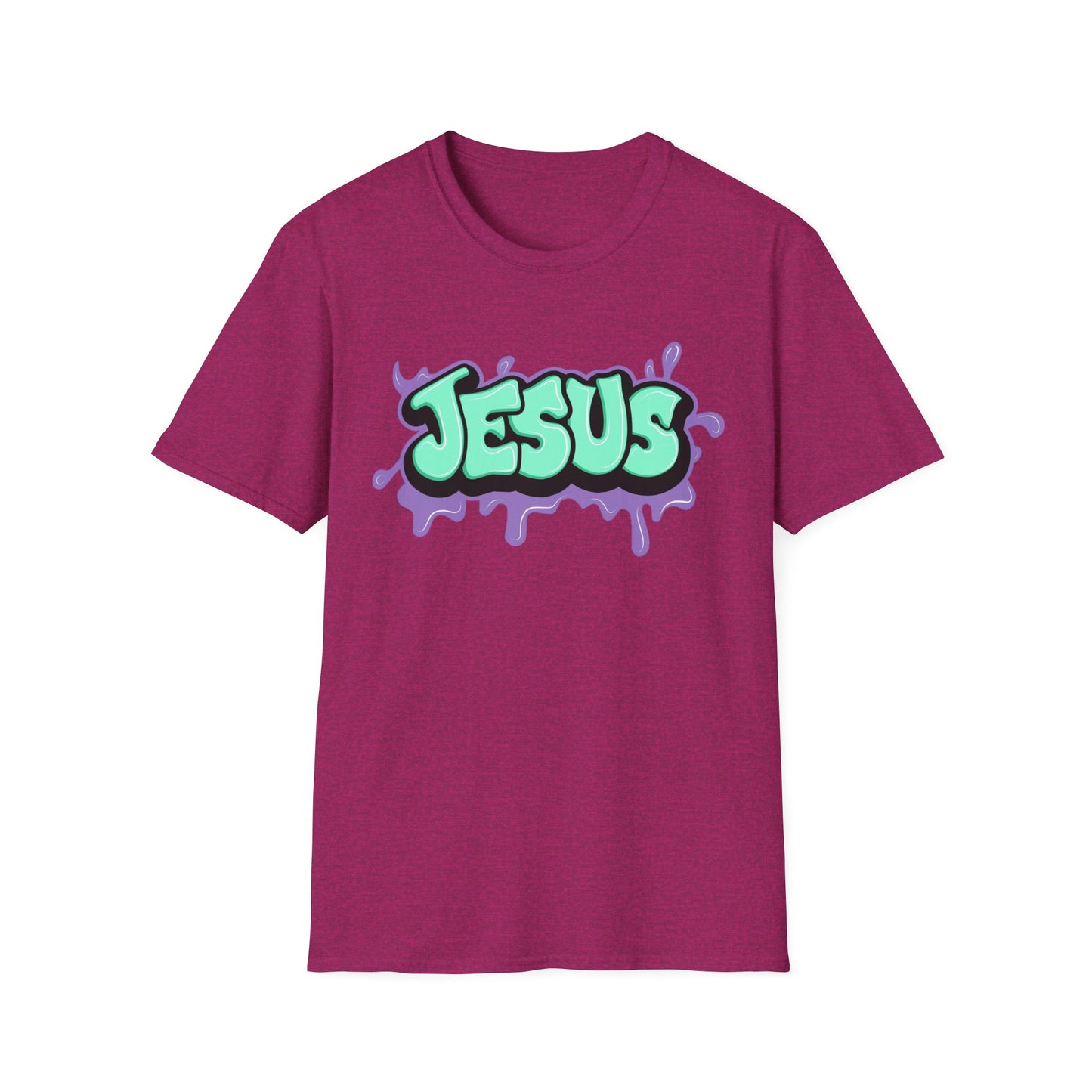 Jesus Paint Splash Unisex Softstyle T-Shirt