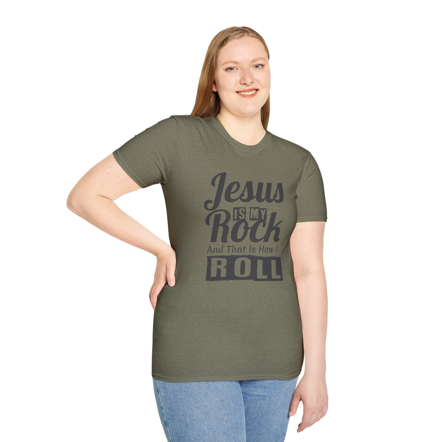 Jesus My Rock Unisex Softstyle T-Shirt