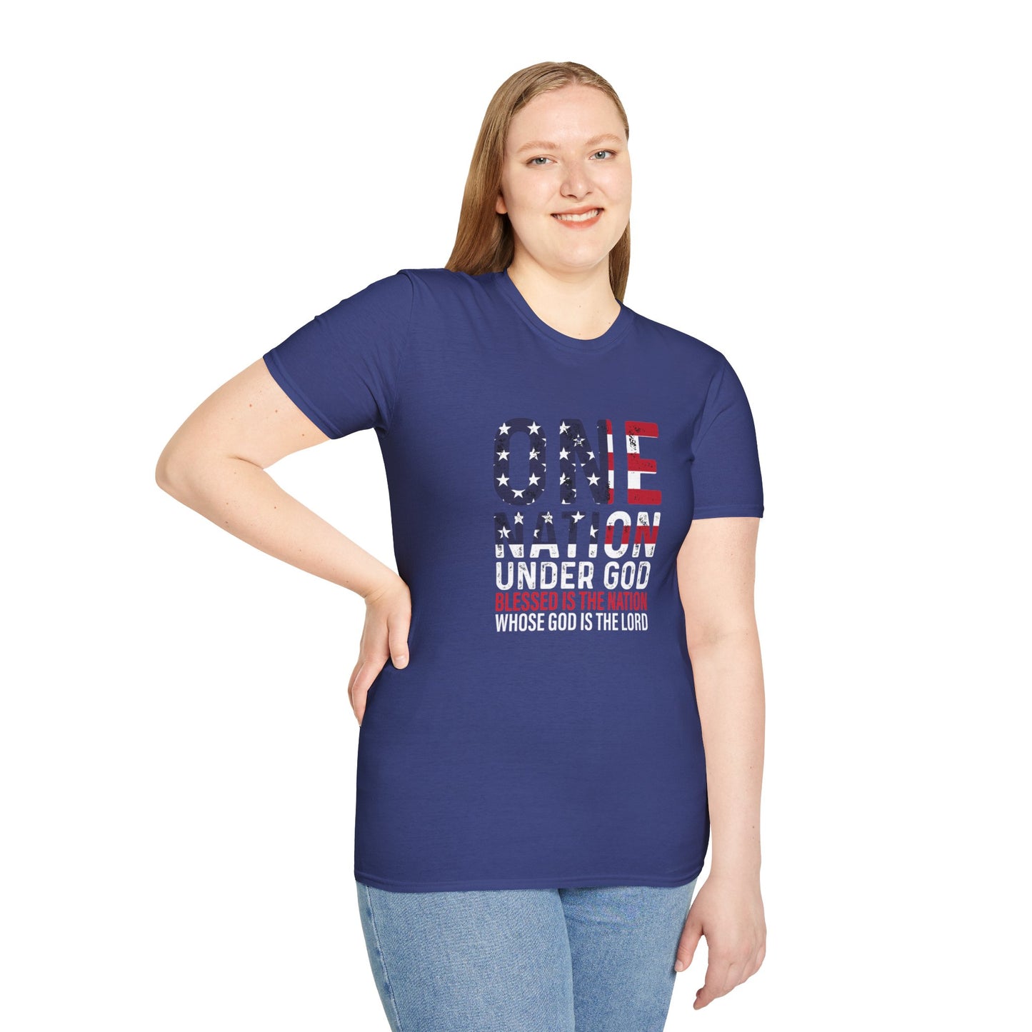 Unisex Blessed is the Nation Softstyle T-Shirt