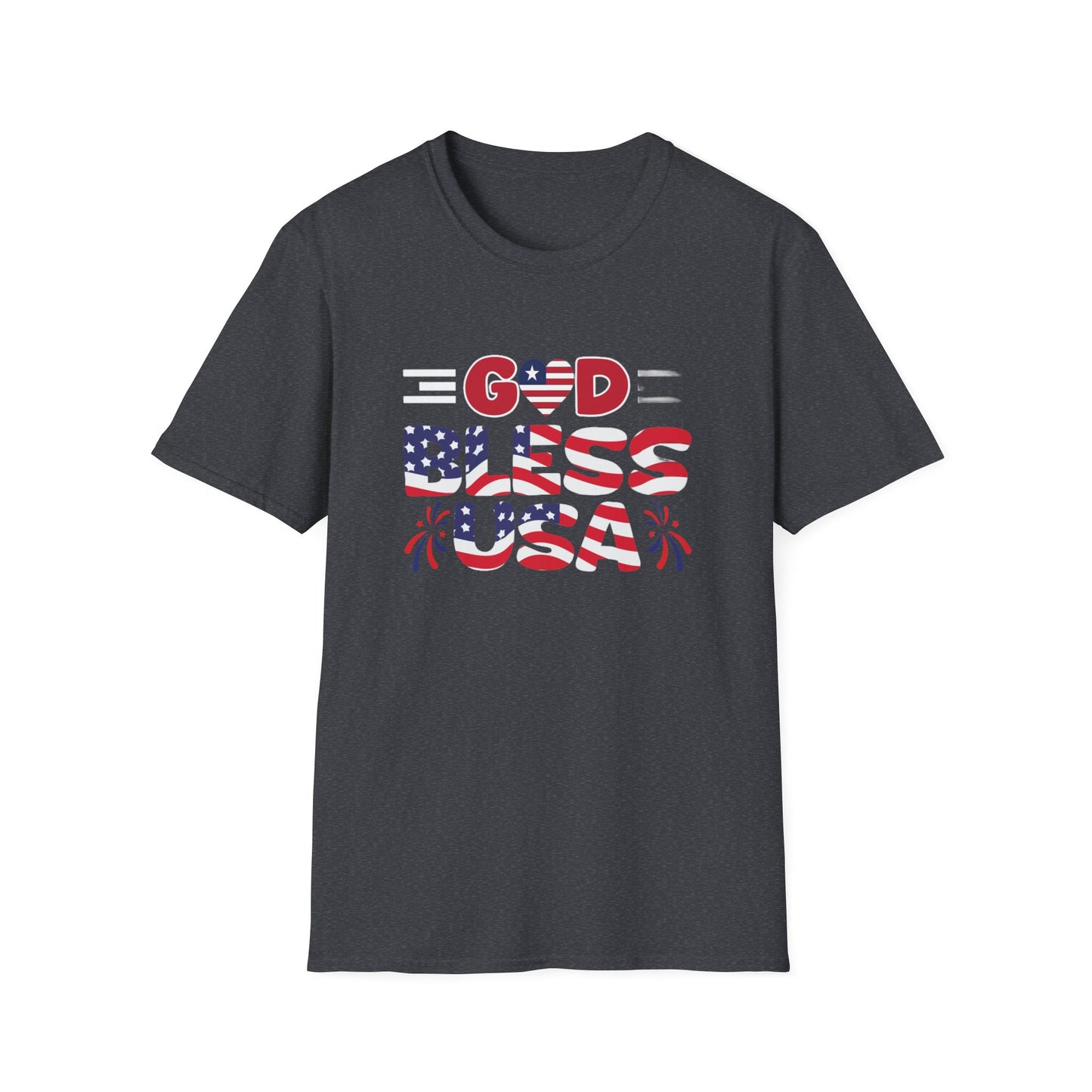 Unisex God Bless The USA Softstyle T-Shirt