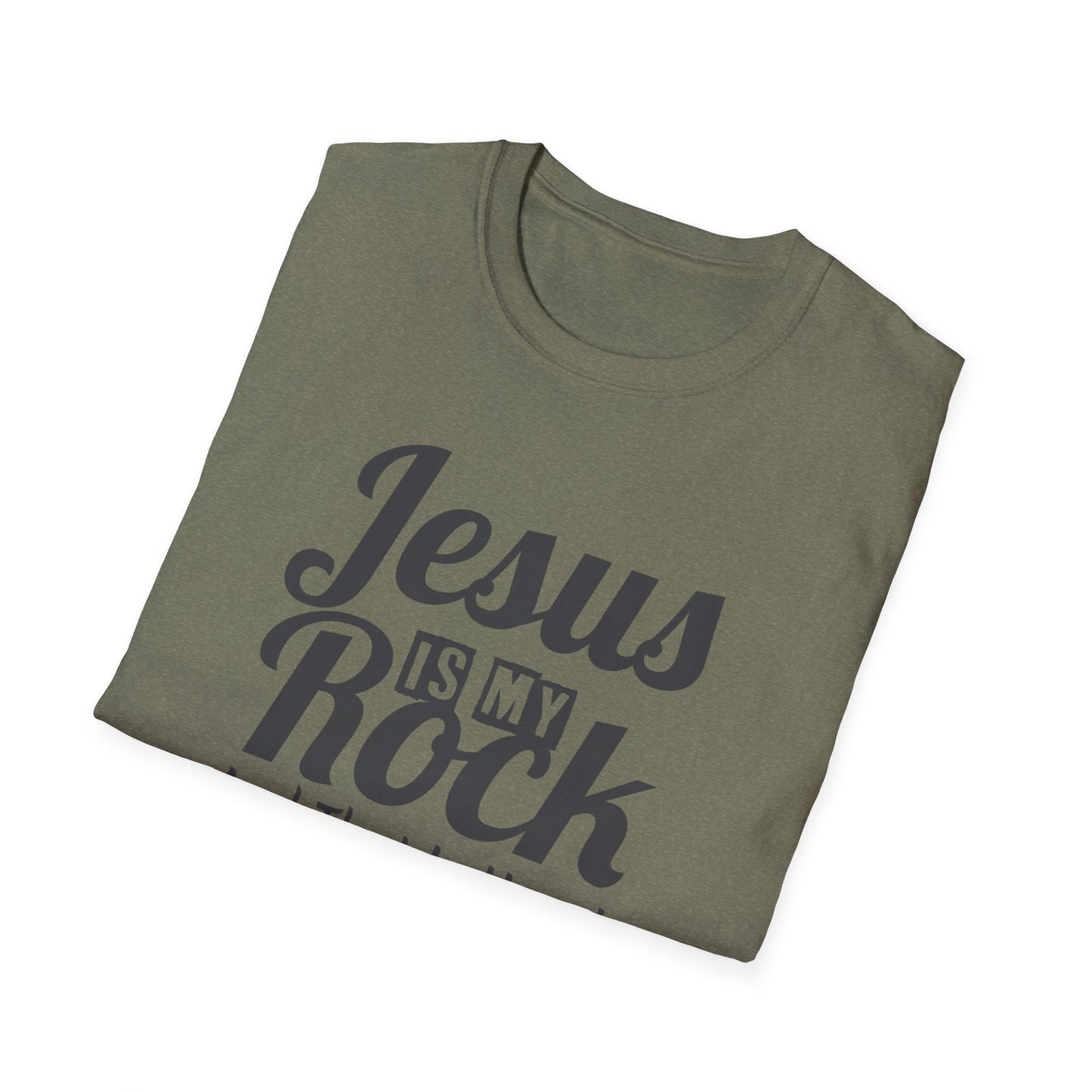Jesus My Rock Unisex Softstyle T-Shirt