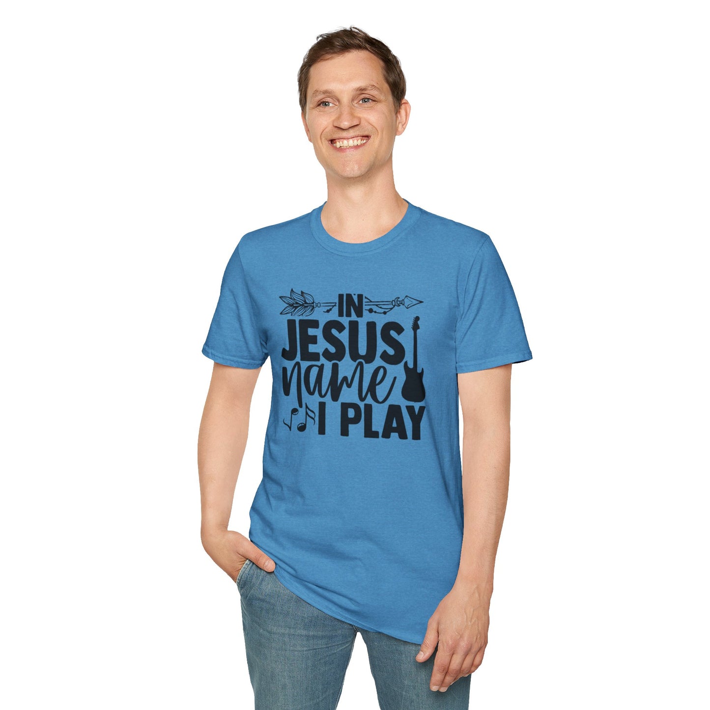 Unisex Softstyle In Jesus Name I Play T-Shirt