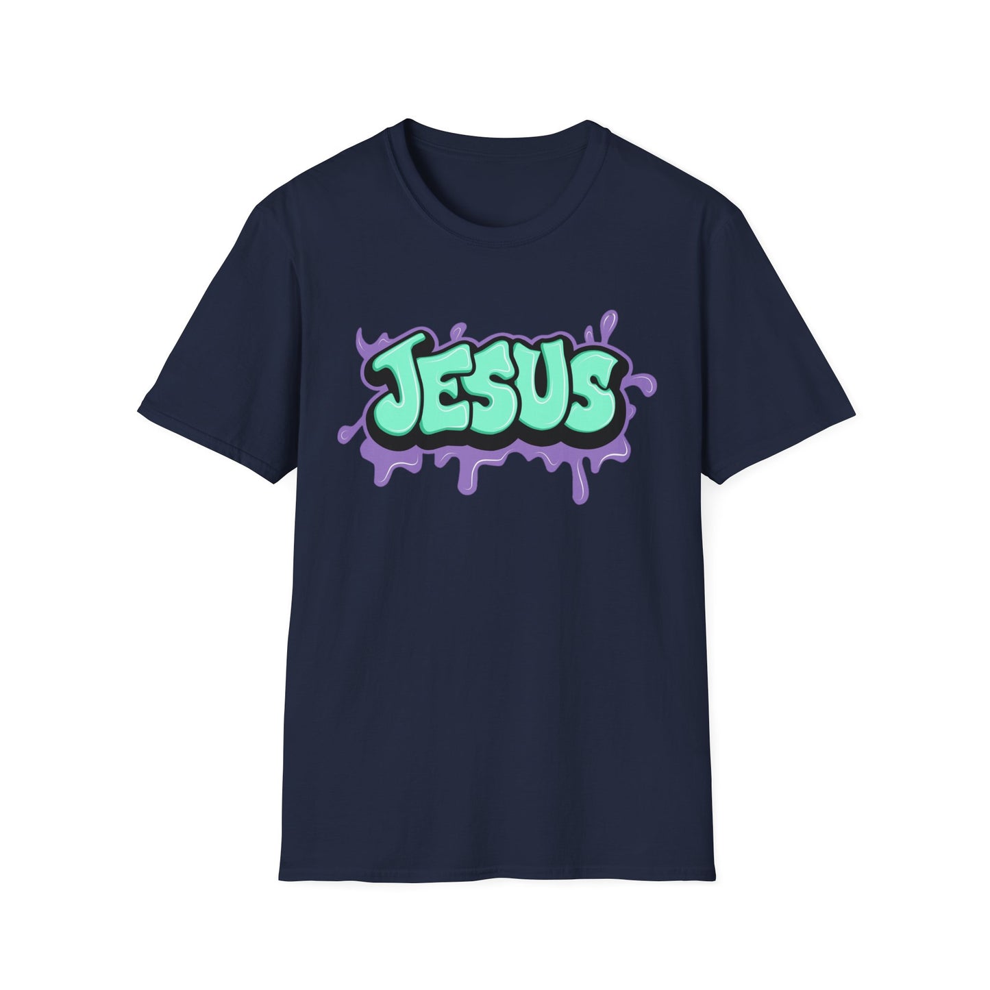 Jesus Paint Splash Unisex Softstyle T-Shirt