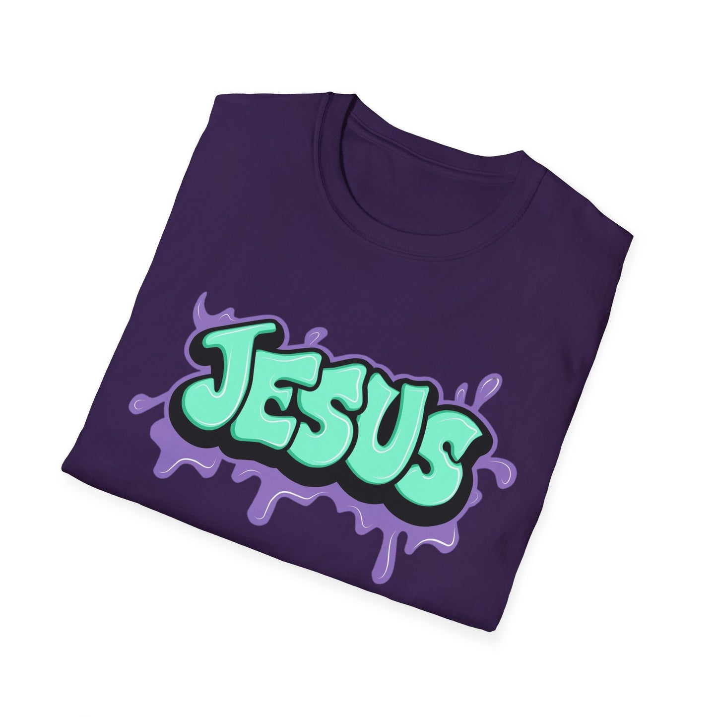 Jesus Paint Splash Unisex Softstyle T-Shirt