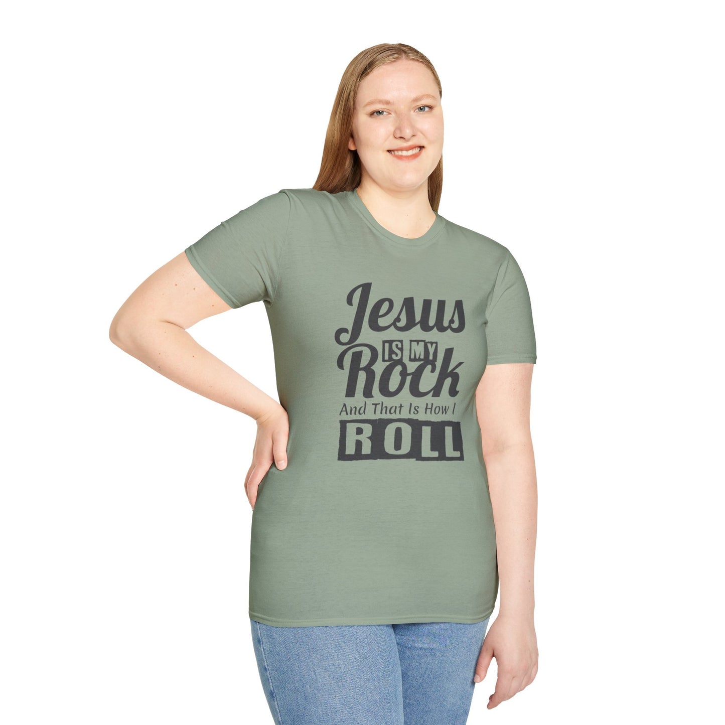 Jesus My Rock Unisex Softstyle T-Shirt