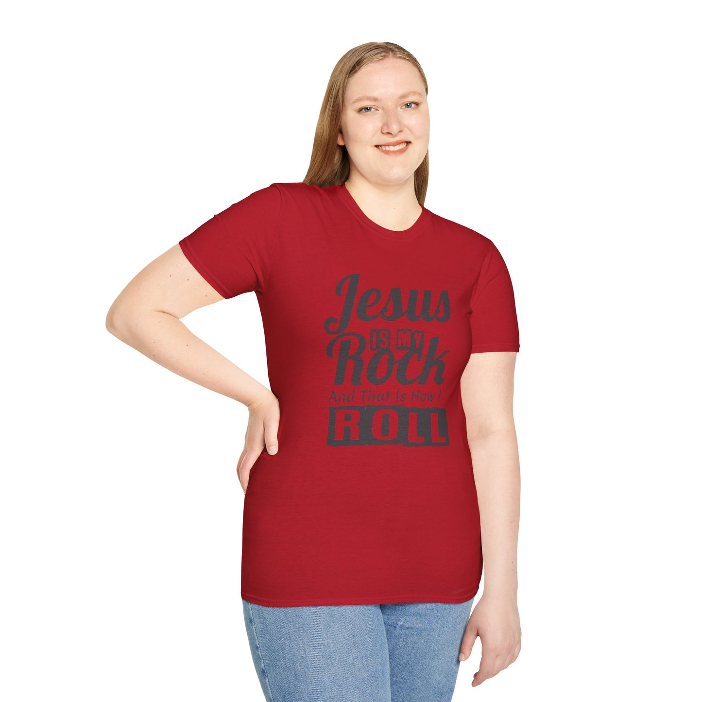 Jesus My Rock Unisex Softstyle T-Shirt