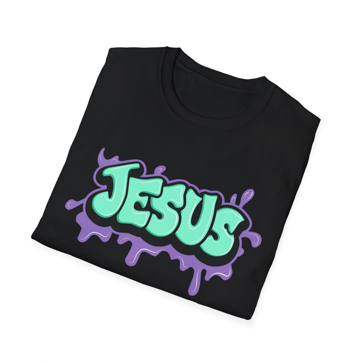 Jesus Paint Splash Unisex Softstyle T-Shirt