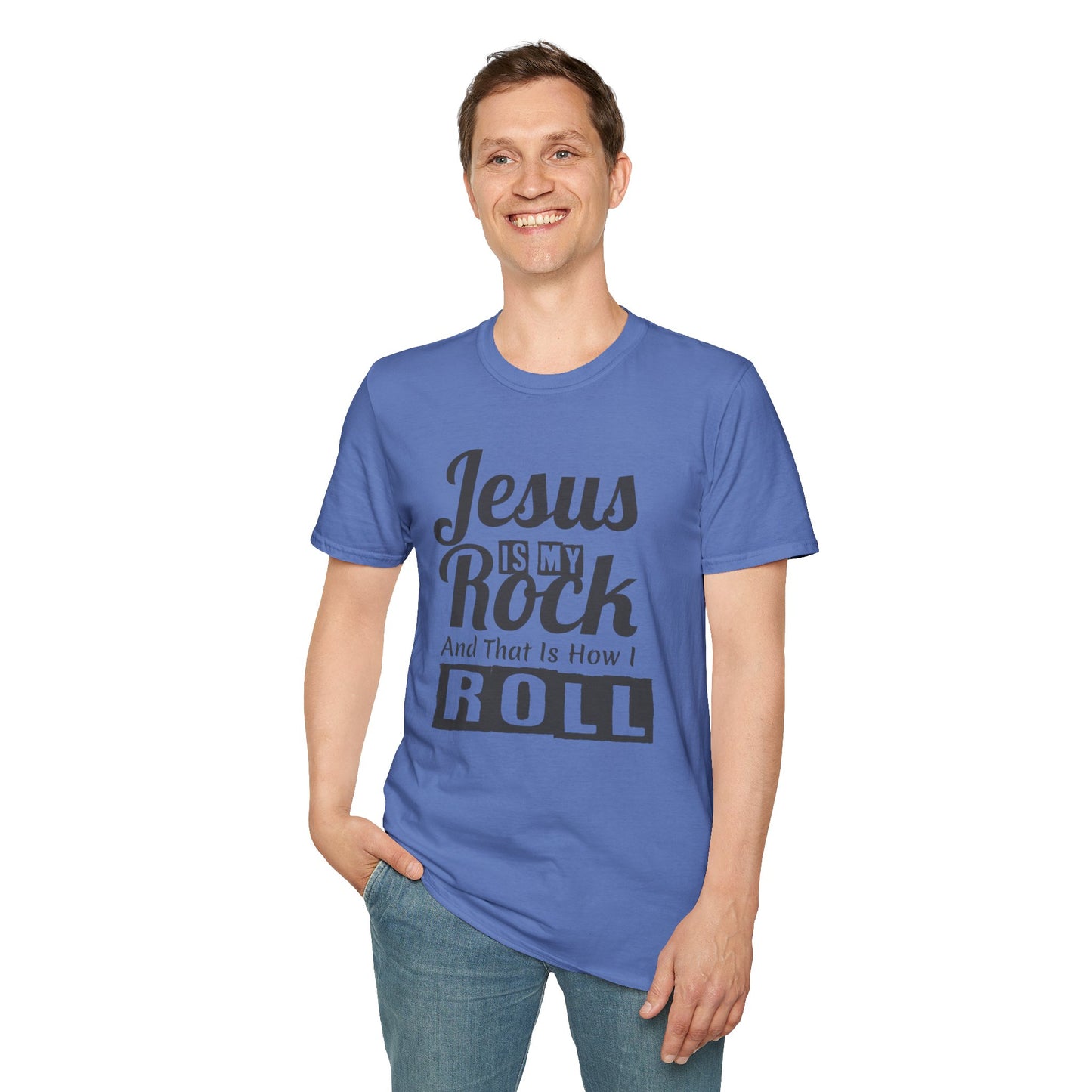Jesus My Rock Unisex Softstyle T-Shirt