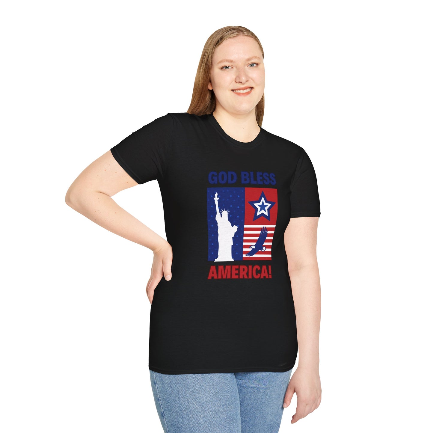 Unisex God Bless America Softstyle T-Shirt
