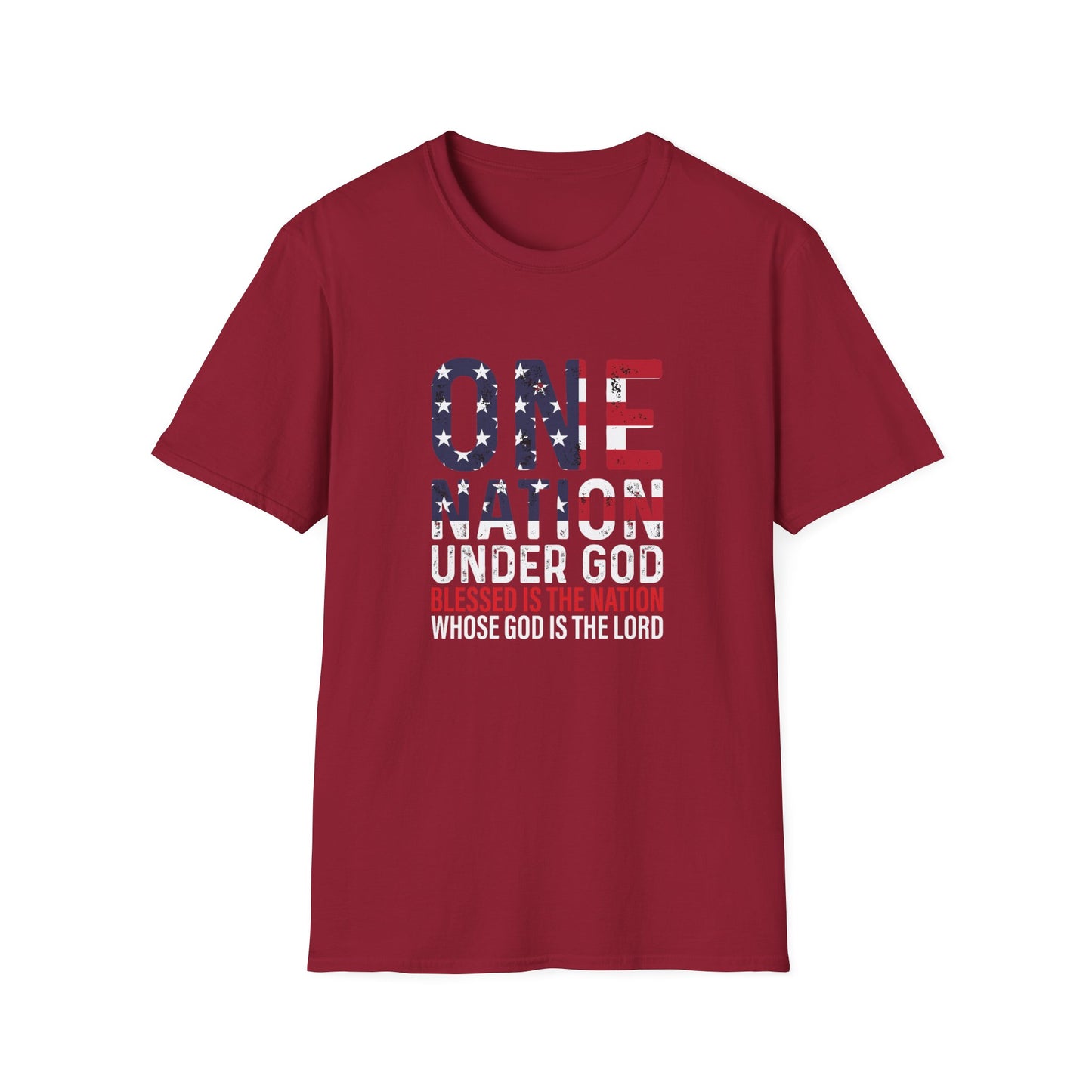 Unisex Blessed is the Nation Softstyle T-Shirt