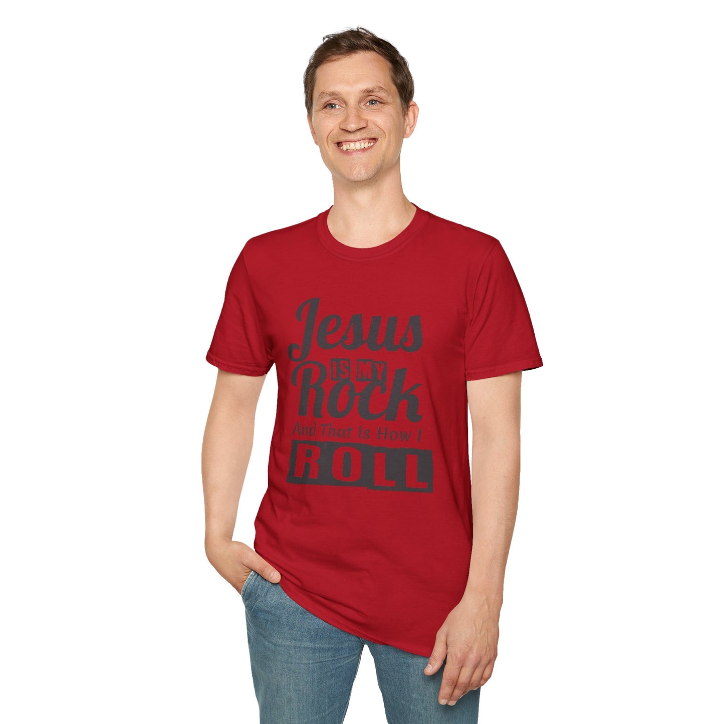 Jesus My Rock Unisex Softstyle T-Shirt