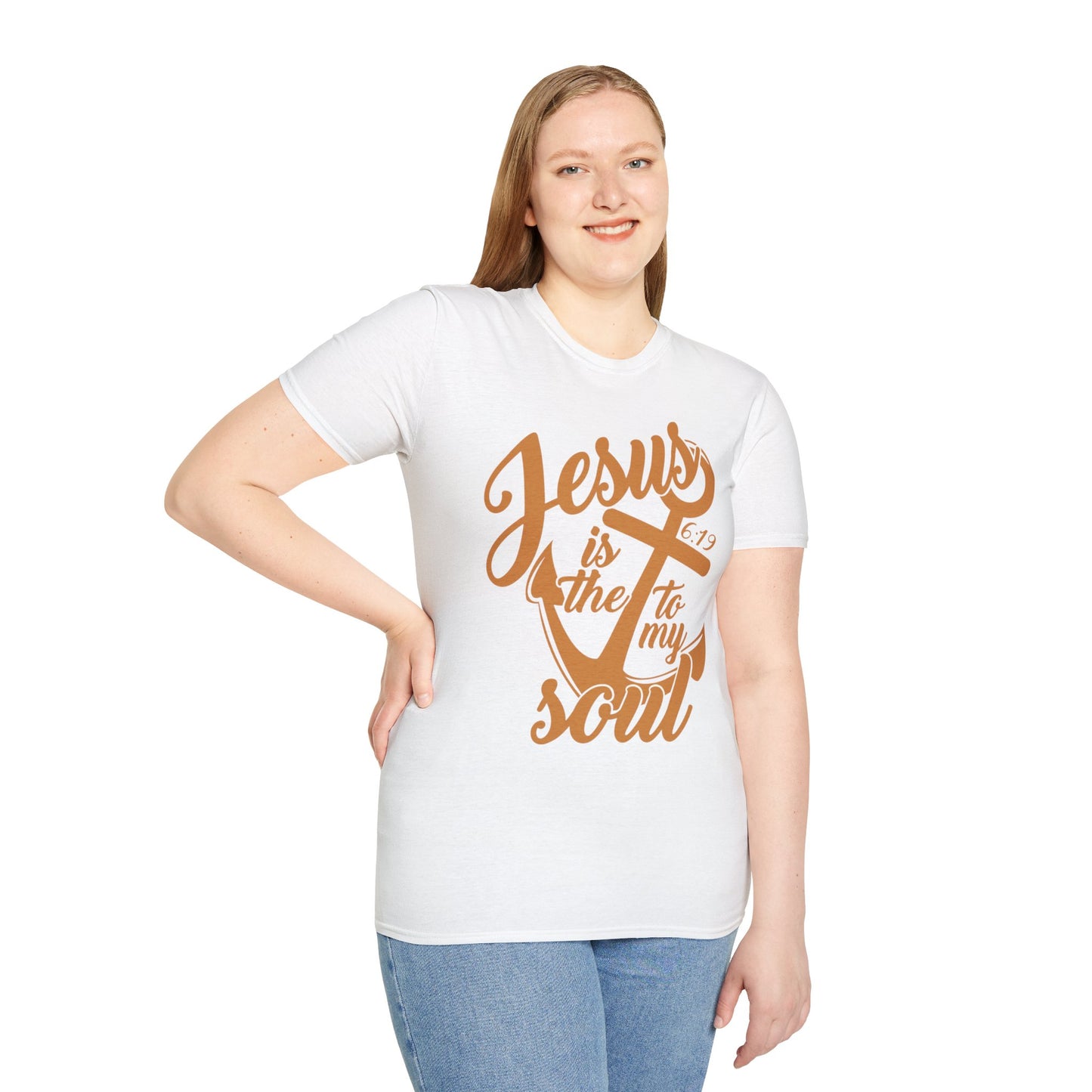 Jesus My Anchor Unisex Softstyle T-Shirt