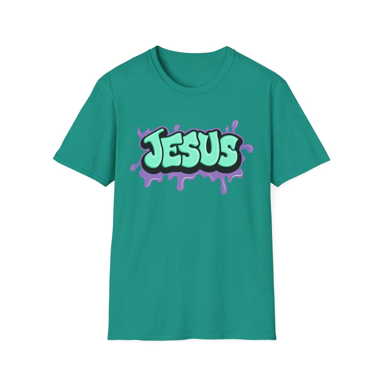 Jesus Paint Splash Unisex Softstyle T-Shirt