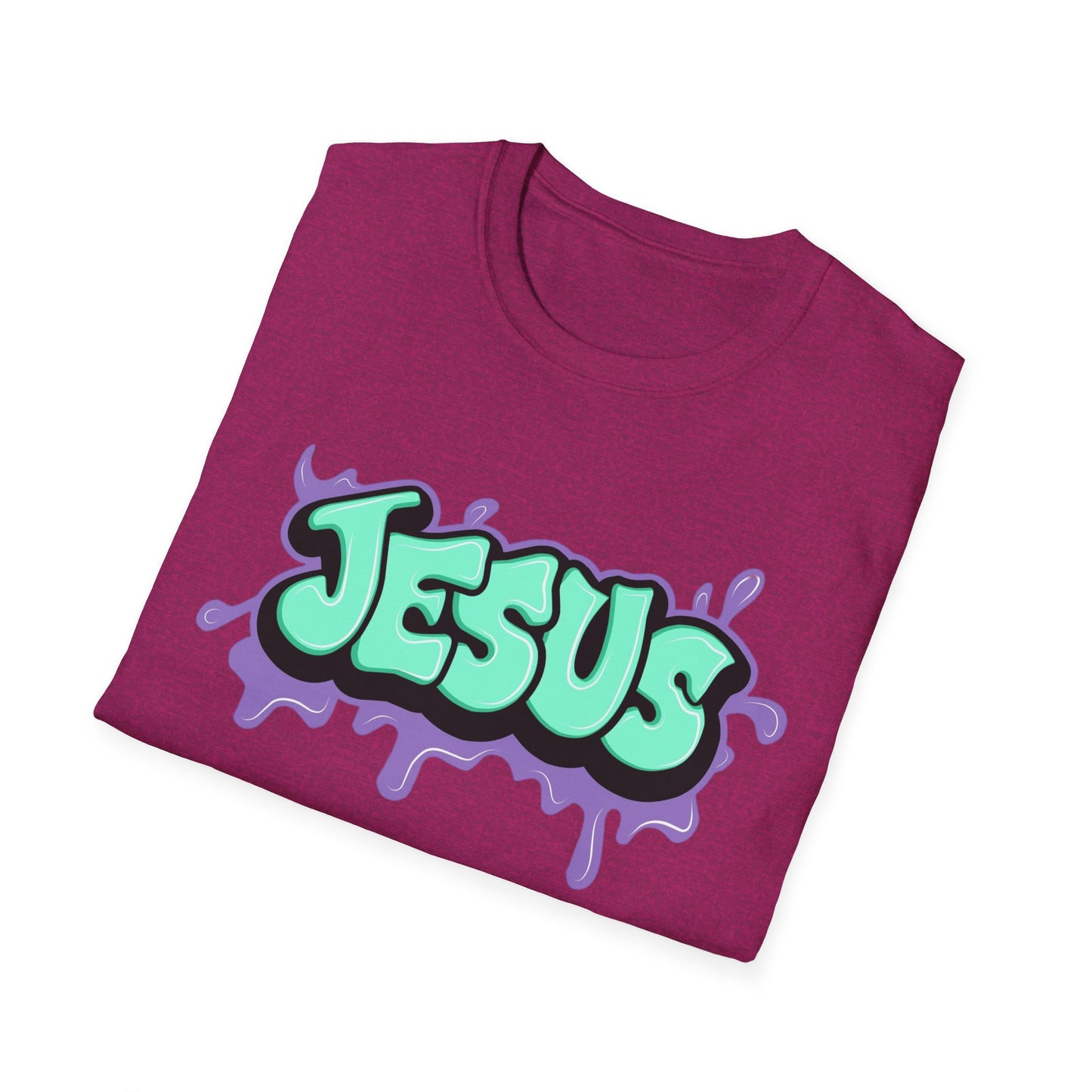 Jesus Paint Splash Unisex Softstyle T-Shirt
