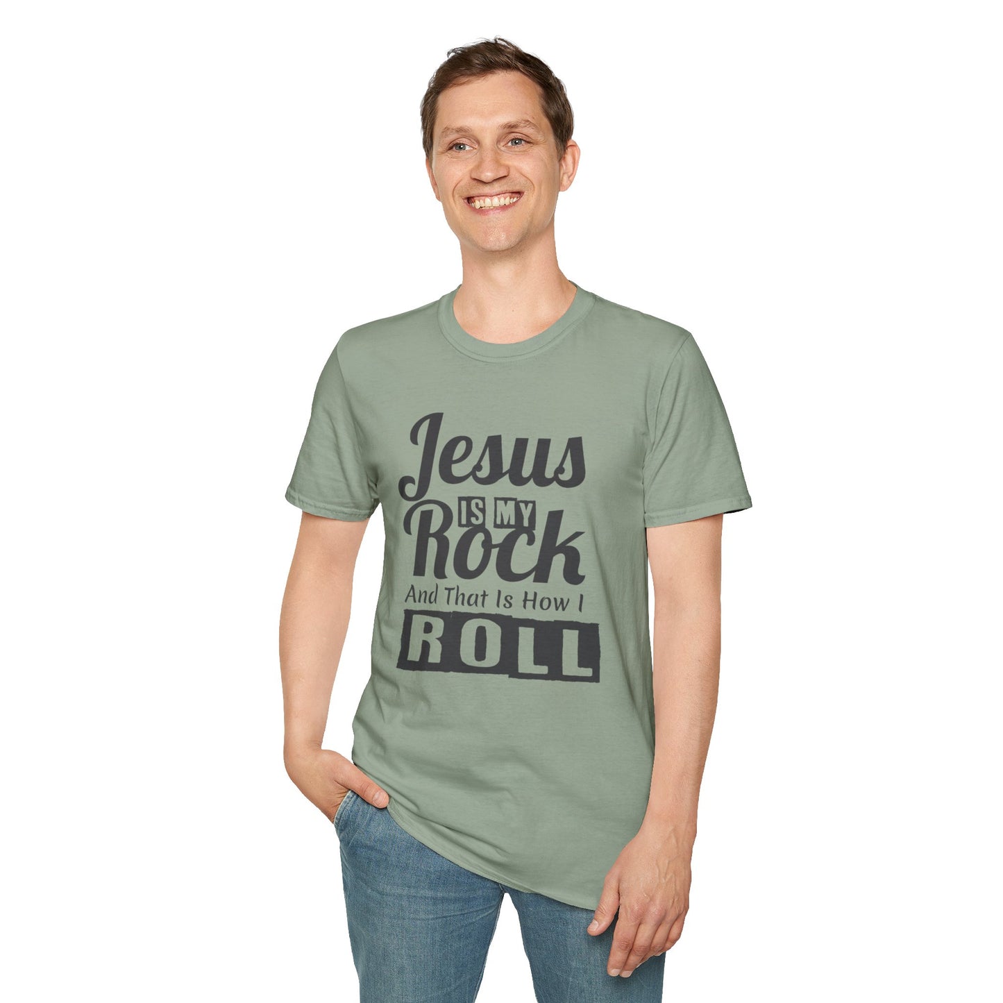 Jesus My Rock Unisex Softstyle T-Shirt