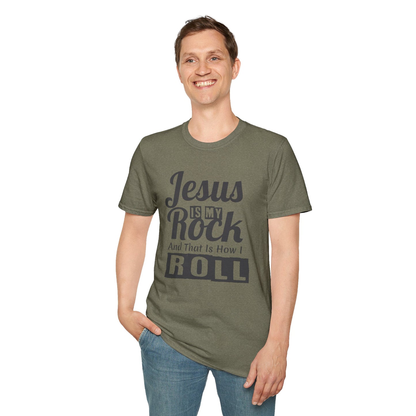 Jesus My Rock Unisex Softstyle T-Shirt