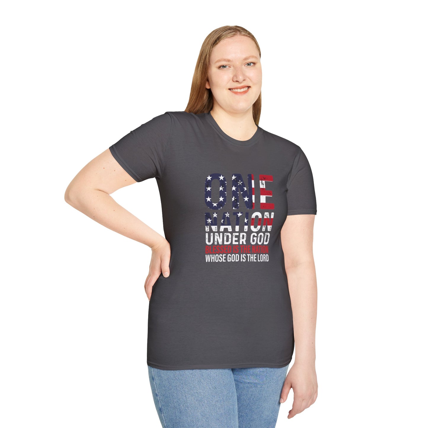 Unisex Blessed is the Nation Softstyle T-Shirt