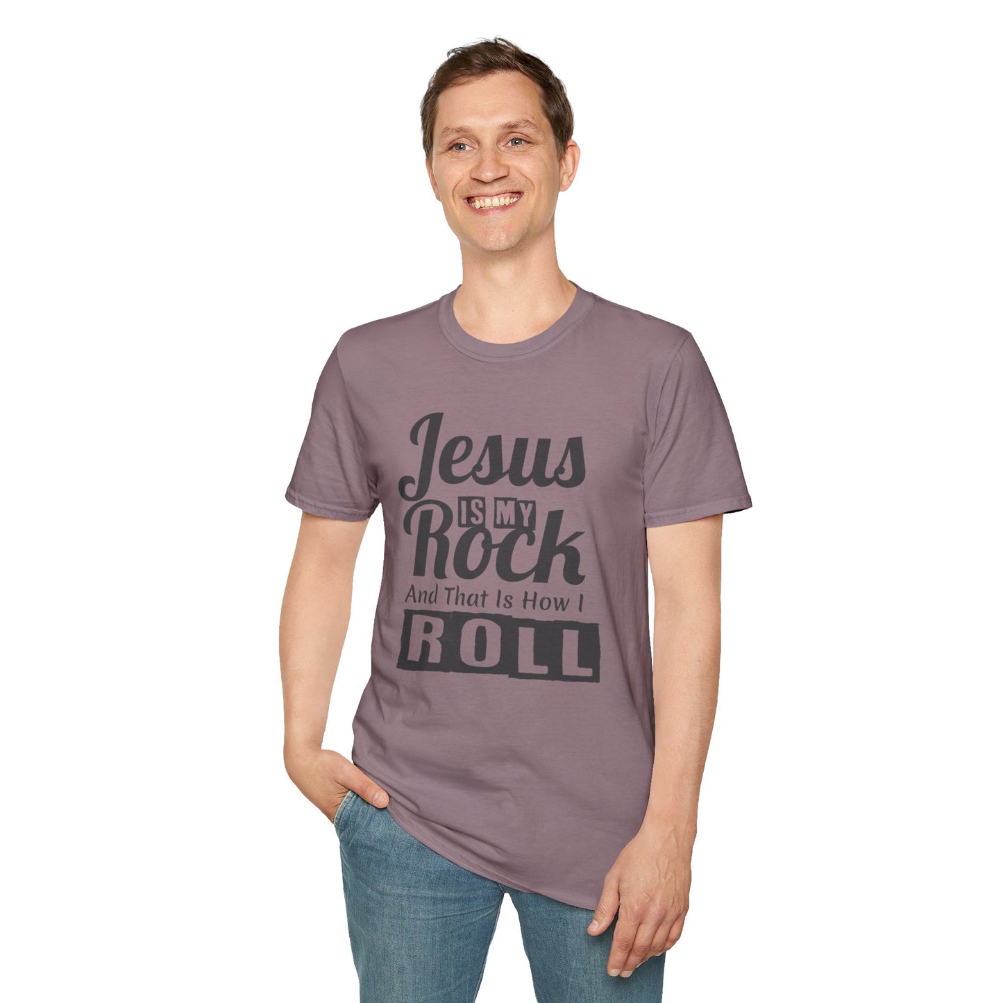 Jesus My Rock Unisex Softstyle T-Shirt