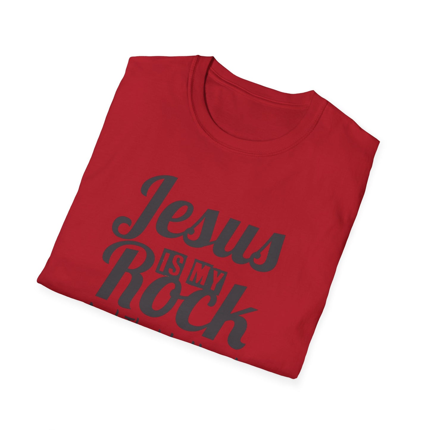 Jesus My Rock Unisex Softstyle T-Shirt