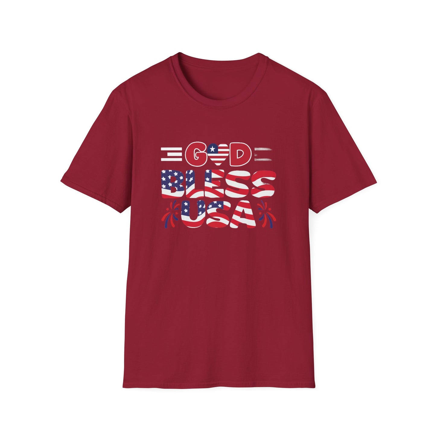 Unisex God Bless The USA Softstyle T-Shirt