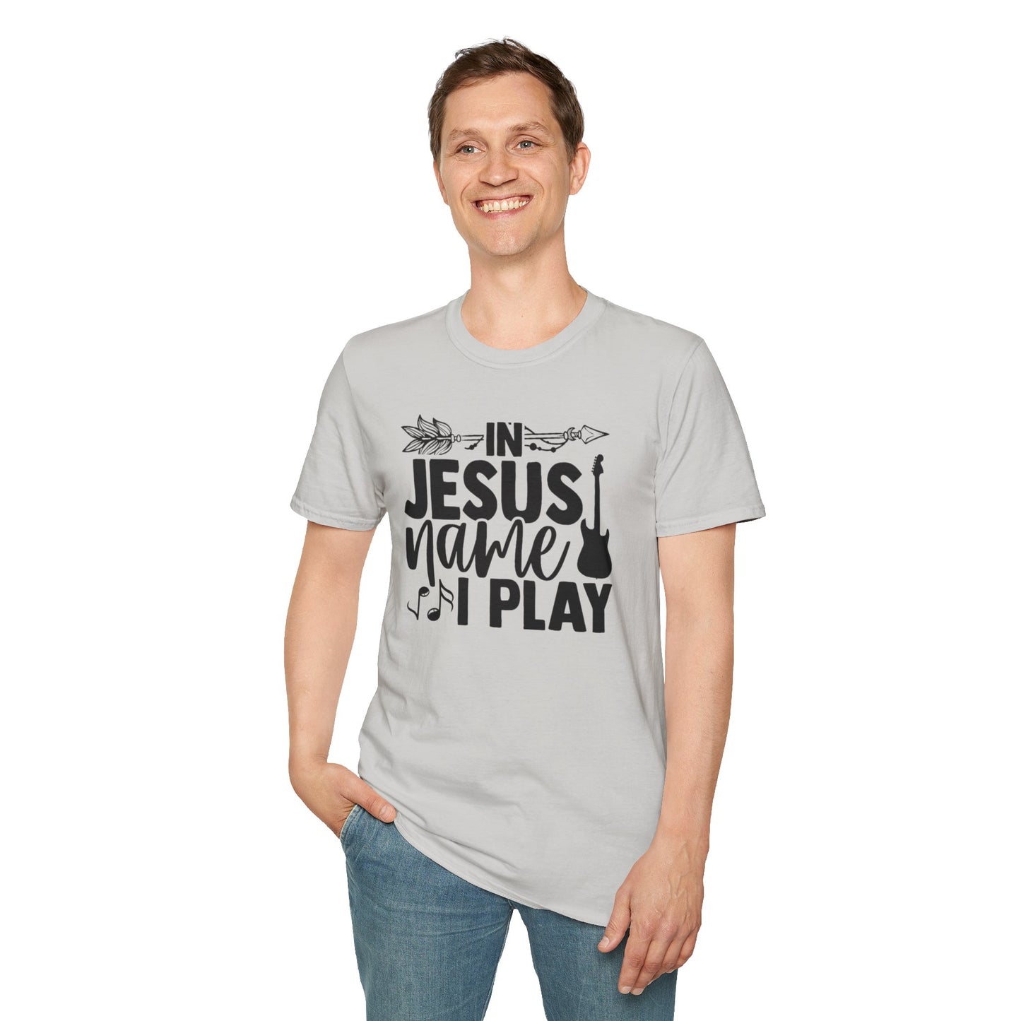 Unisex Softstyle In Jesus Name I Play T-Shirt