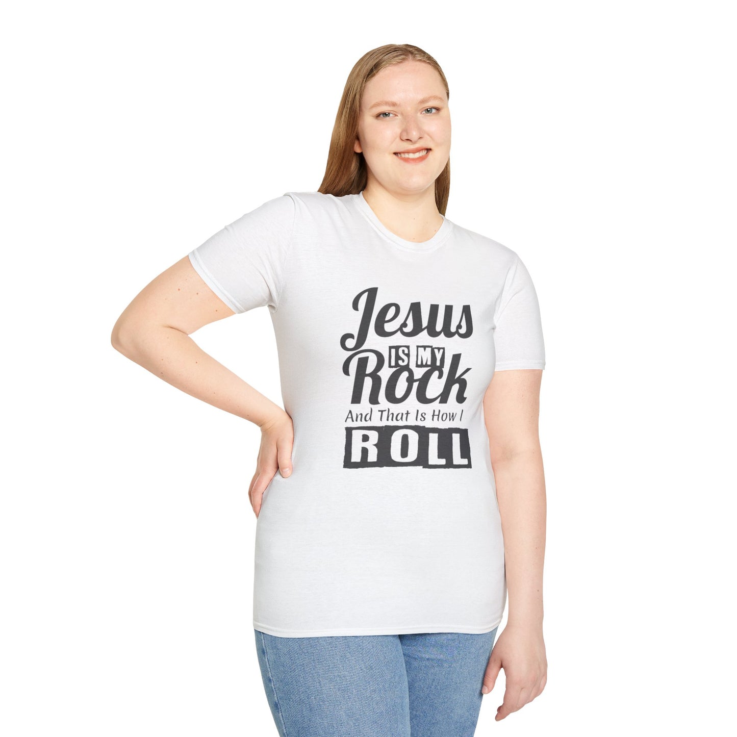 Jesus My Rock Unisex Softstyle T-Shirt