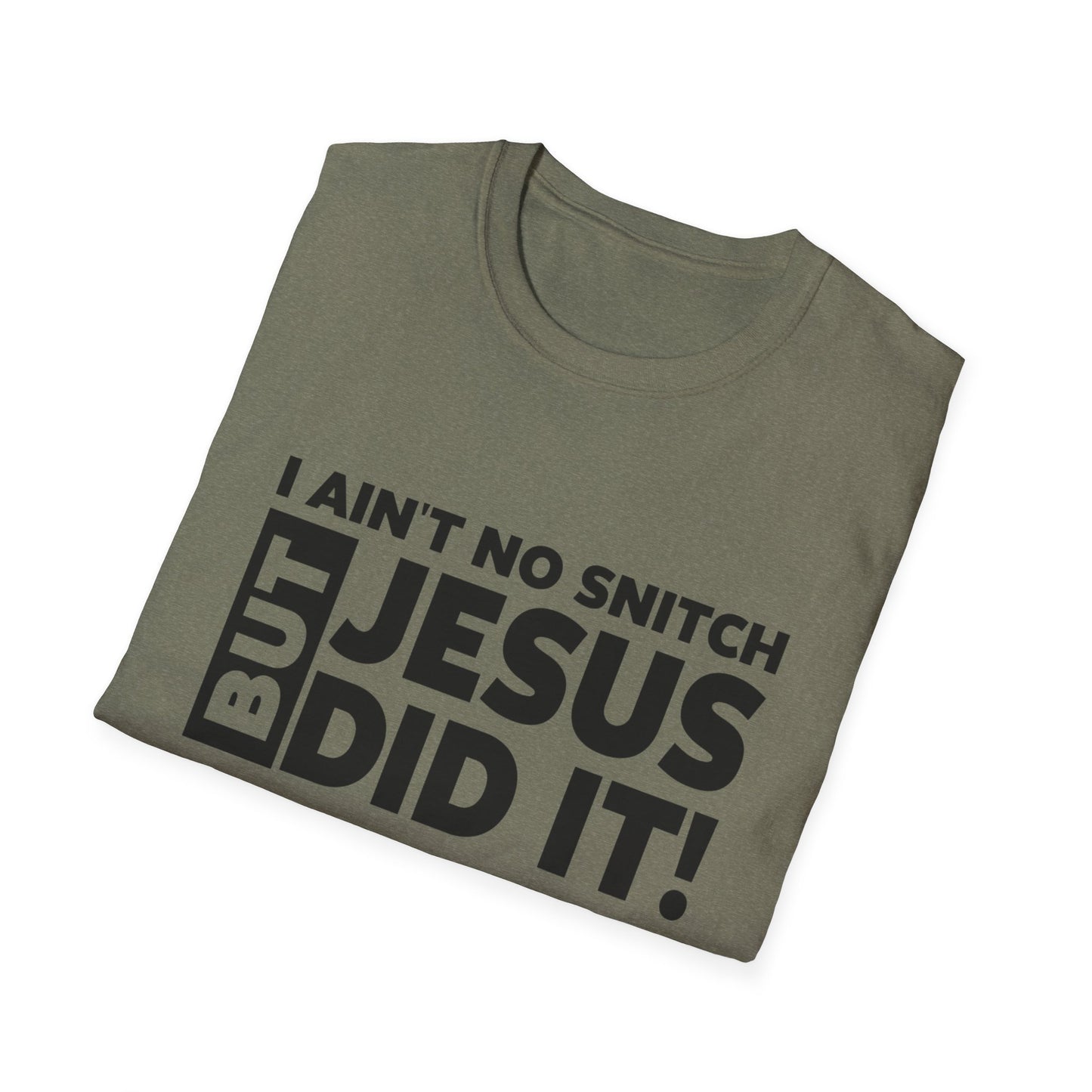 No Snitch Unisex Softstyle T-Shirt
