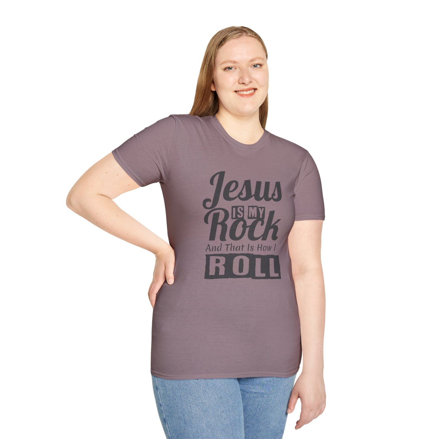 Jesus My Rock Unisex Softstyle T-Shirt