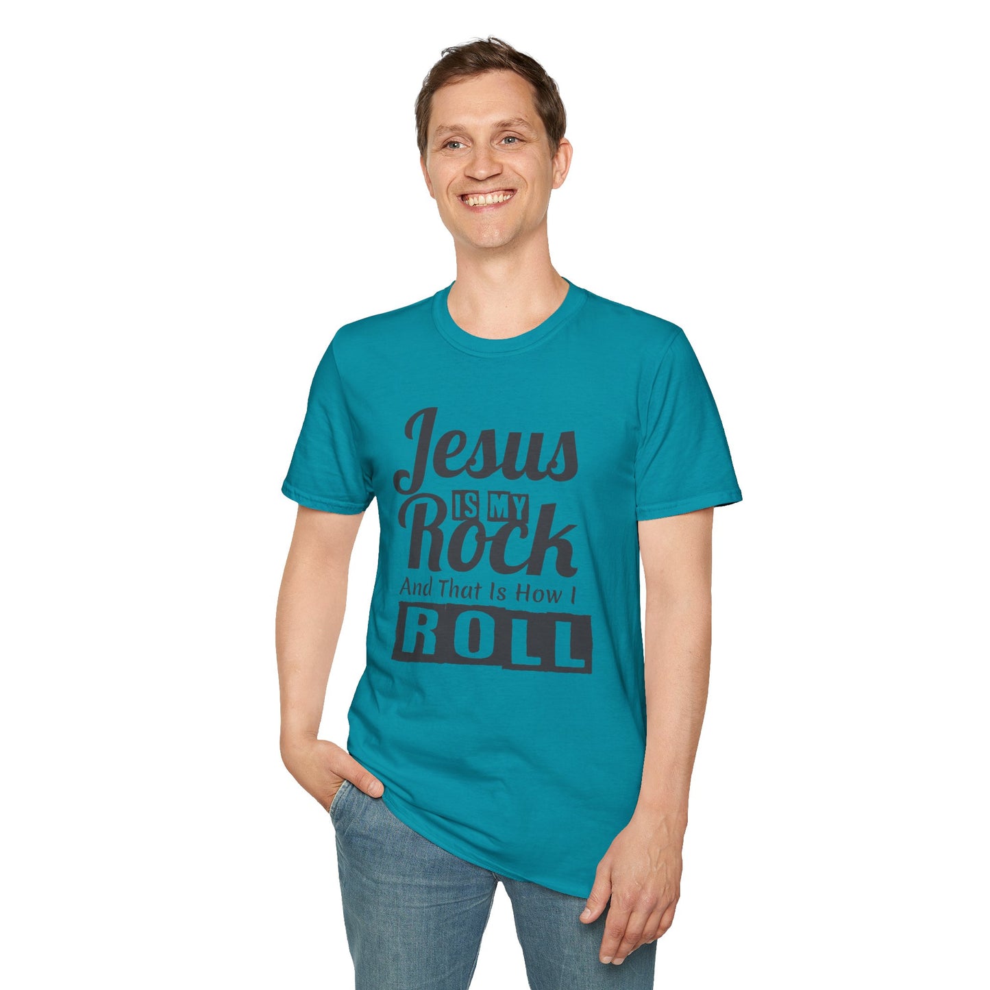 Jesus My Rock Unisex Softstyle T-Shirt