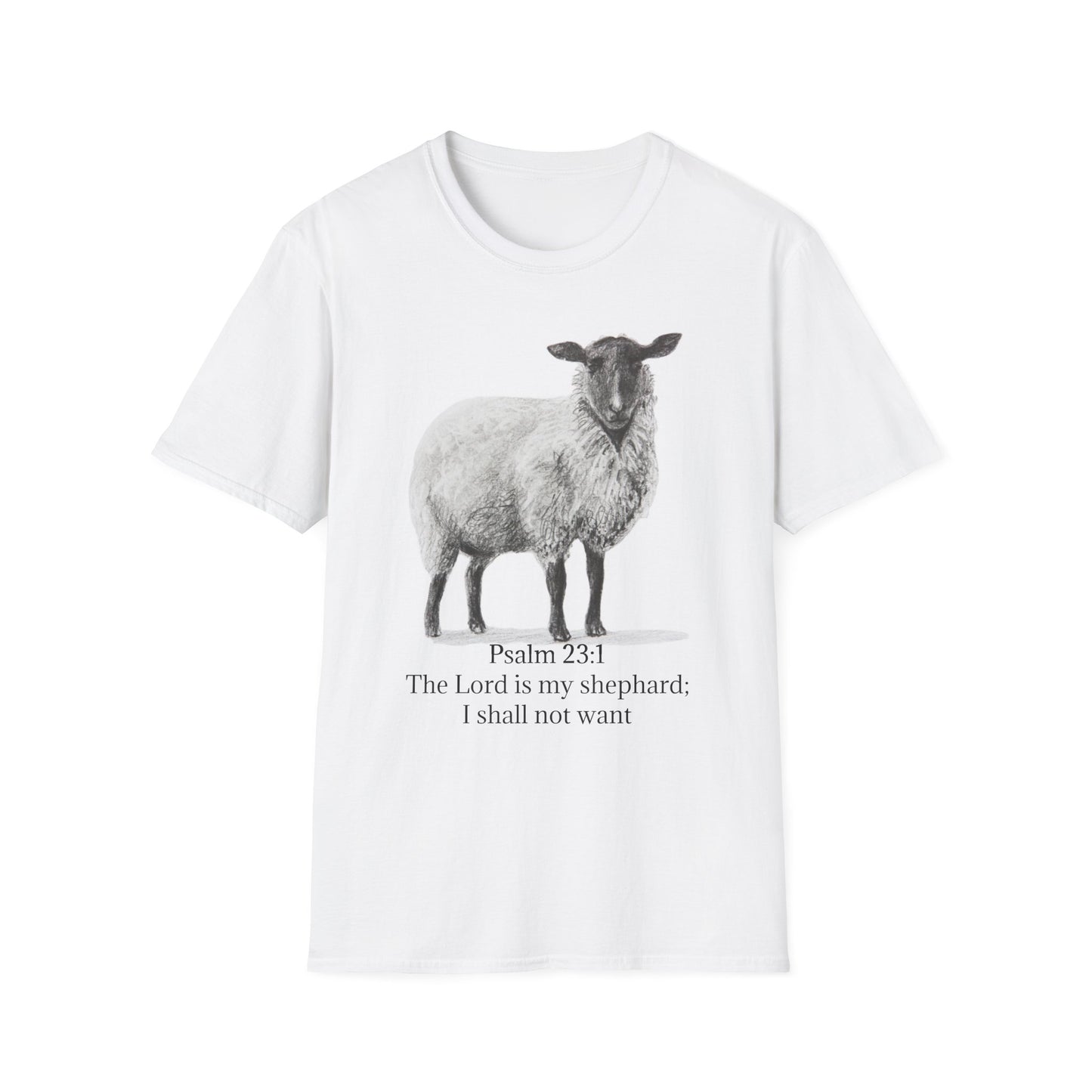 Psalm 23:1 Unisex Softstyle T-Shirt