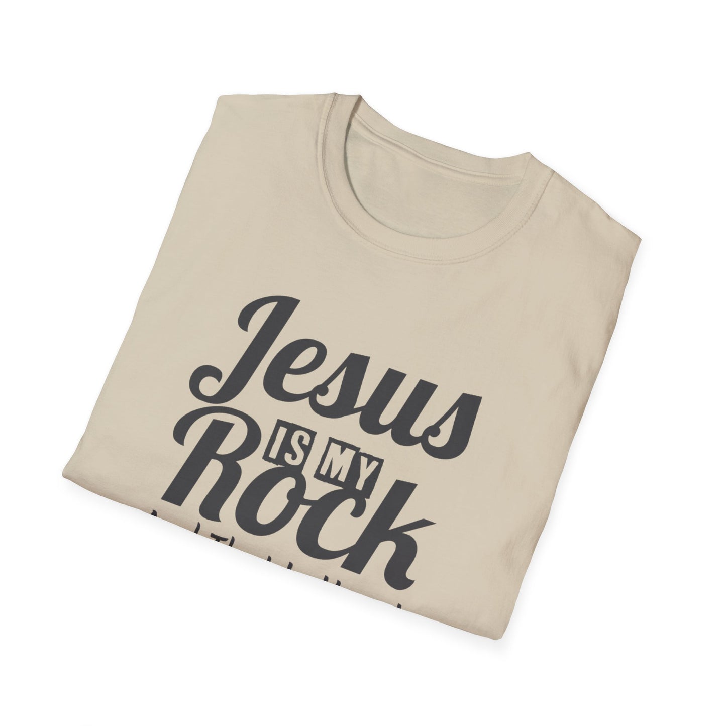 Jesus My Rock Unisex Softstyle T-Shirt