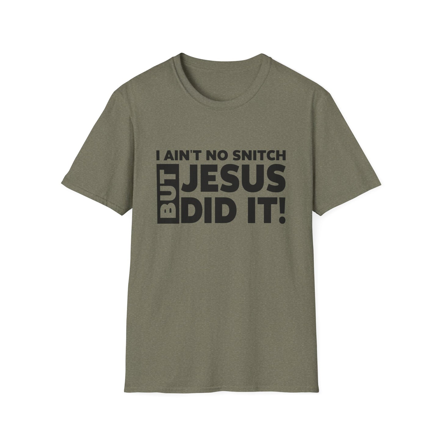 No Snitch Unisex Softstyle T-Shirt