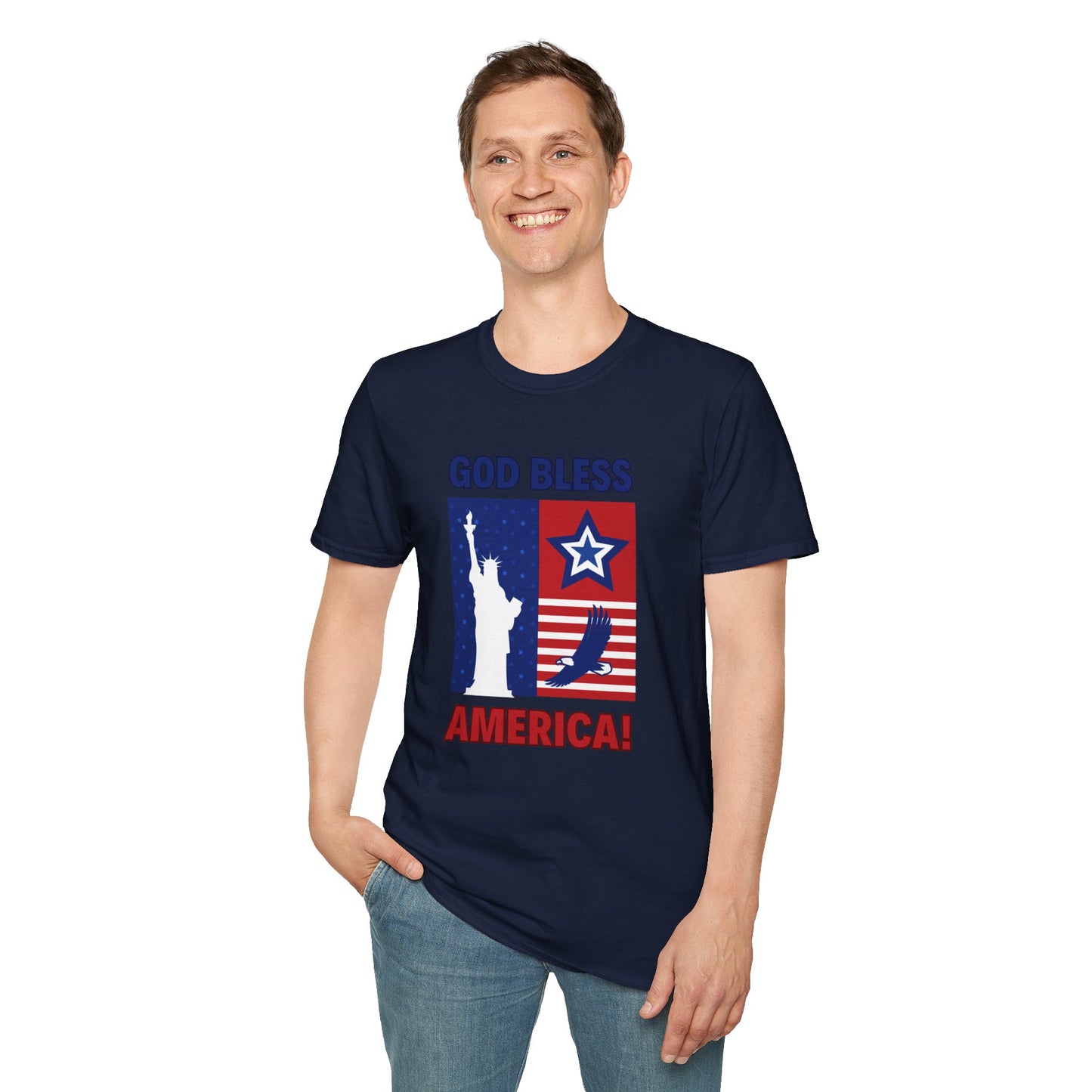Unisex God Bless America Softstyle T-Shirt