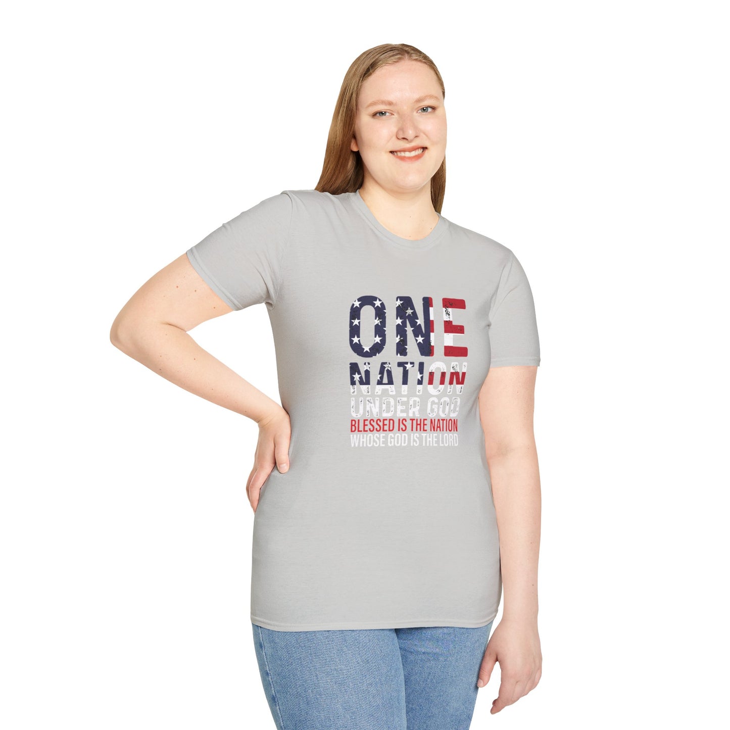 Unisex Blessed is the Nation Softstyle T-Shirt