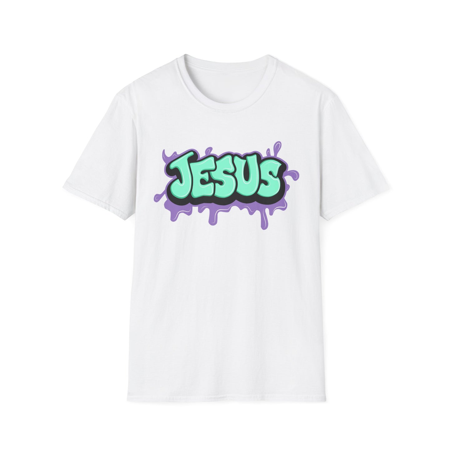 Jesus Paint Splash Unisex Softstyle T-Shirt