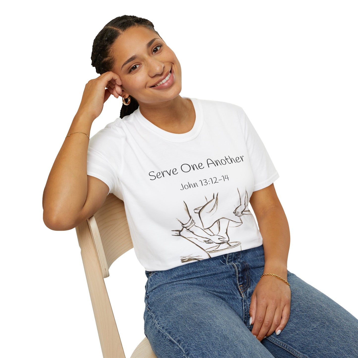John 13:12-14 Unisex Softstyle T-Shirt