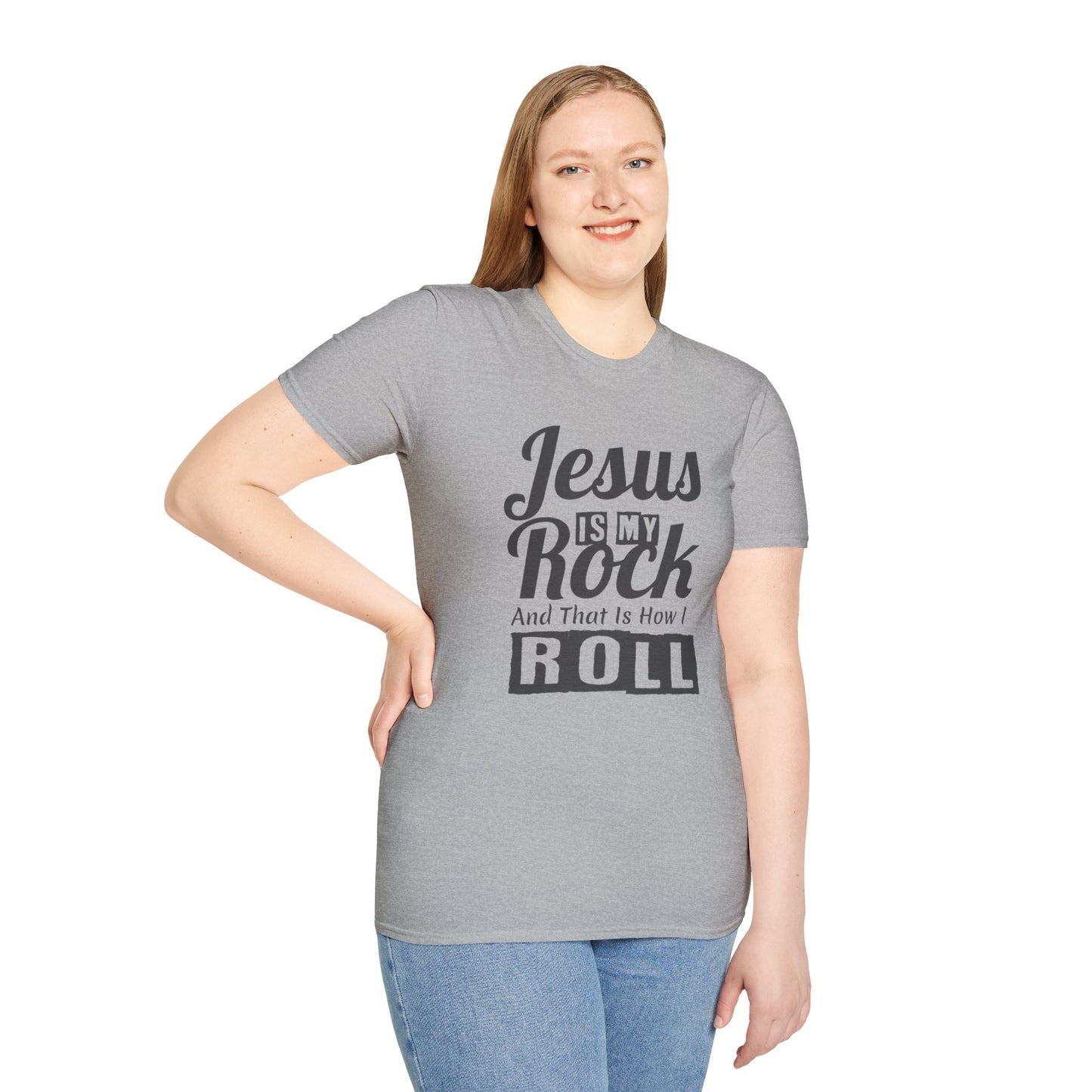 Jesus My Rock Unisex Softstyle T-Shirt
