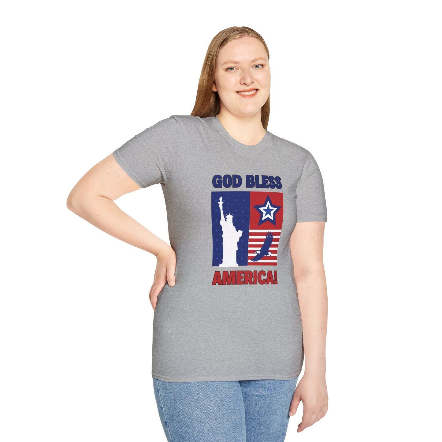 Unisex God Bless America Softstyle T-Shirt