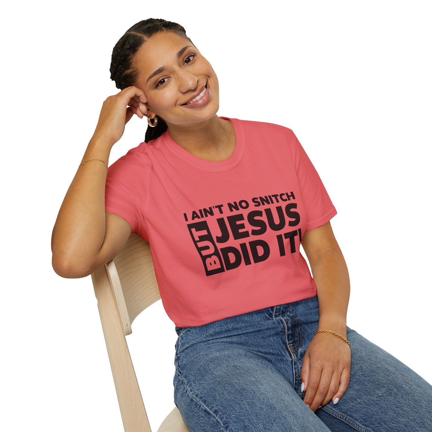 No Snitch Unisex Softstyle T-Shirt
