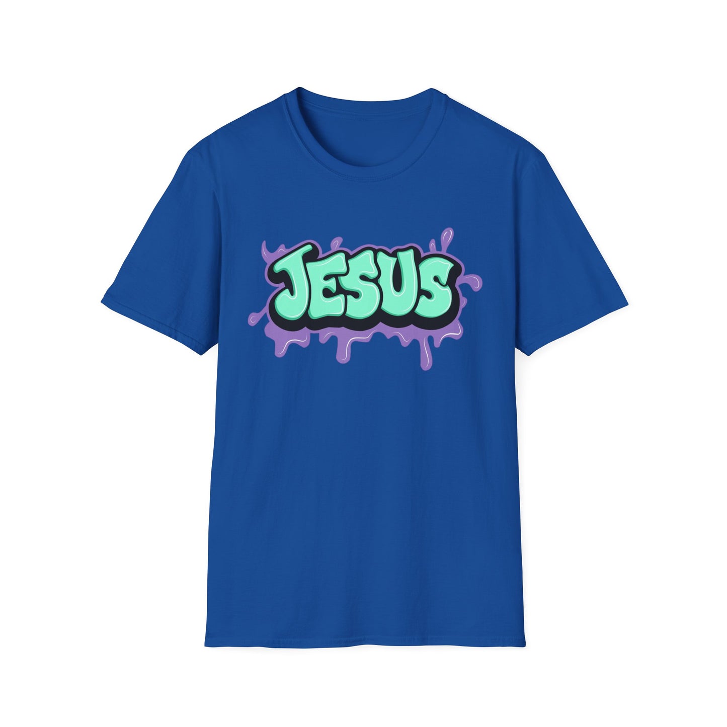 Jesus Paint Splash Unisex Softstyle T-Shirt