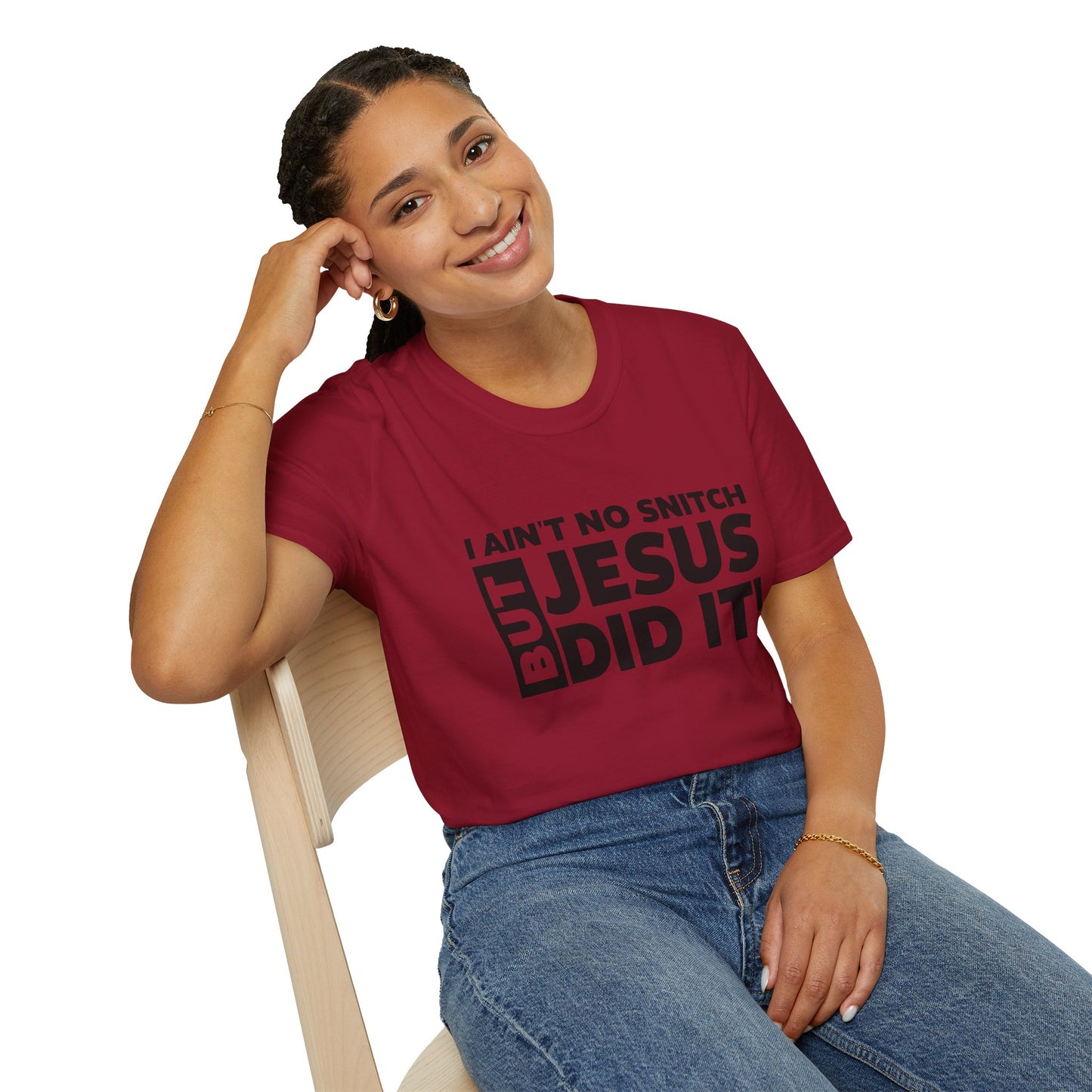No Snitch Unisex Softstyle T-Shirt